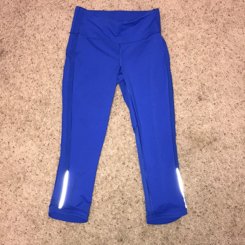 Blue lululemon size 6 leggings